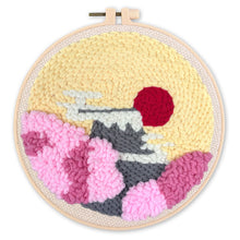 Load image into Gallery viewer, Punch Needle Kit - Rising Sun and Cherry Blossom