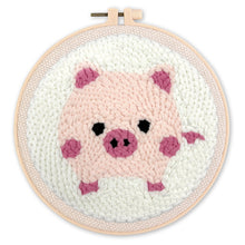 Load image into Gallery viewer, Punch Needle Kit - Pink Pig