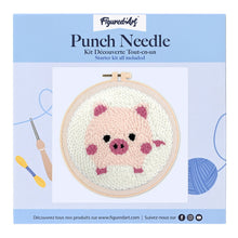 Load image into Gallery viewer, Punch Needle Kit - Pink Pig