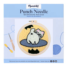 Load image into Gallery viewer, Punch Needle Kit - Playful Cat