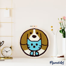 Load image into Gallery viewer, Punch Needle Kit - Cat and Dog