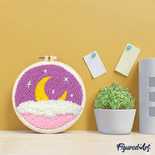 Load image into Gallery viewer, Punch Needle Kit - Purple Sky