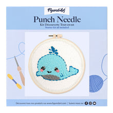 Load image into Gallery viewer, Punch Needle Kit - Baby Whale