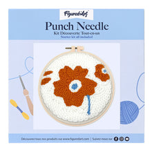 Load image into Gallery viewer, Punch Needle Kit - Rust-Red Poppy