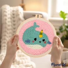 Load image into Gallery viewer, Punch Needle Kit - Cute Whale