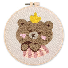 Load image into Gallery viewer, Punch Needle Kit - Brown Bear 1