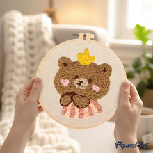 Load image into Gallery viewer, Punch Needle Kit - Brown Bear 1