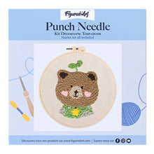 Load image into Gallery viewer, Punch Needle Kit - Brown Bear 2