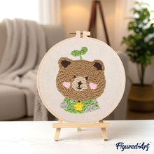 Load image into Gallery viewer, Punch Needle Kit - Brown Bear 2