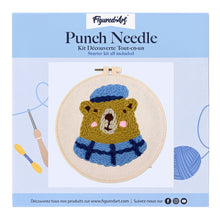 Load image into Gallery viewer, Punch Needle Kit - Brown Bear 3