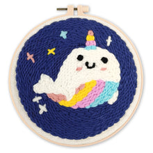 Load image into Gallery viewer, Punch Needle Kit - Unicorn Whale
