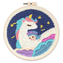 Load image into Gallery viewer, Punch Needle Kit - Unicorn and Baby