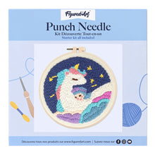 Load image into Gallery viewer, Punch Needle Kit - Unicorn and Baby