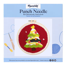 Load image into Gallery viewer, Punch Needle Kit - Christmas Tree 3