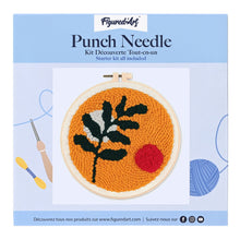 Load image into Gallery viewer, Punch Needle Kit - Botanical Abstract 1