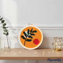 Load image into Gallery viewer, Punch Needle Kit - Botanical Abstract 1