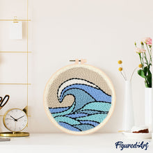 Load image into Gallery viewer, Punch Needle Kit - Big Wave
