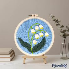 Load image into Gallery viewer, Punch Needle Kit - Lily of the Valley