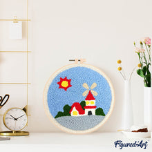 Load image into Gallery viewer, Punch Needle Kit - Sunny Windmill