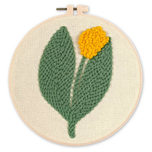 Load image into Gallery viewer, Punch Needle Kit - Yellow Tulip