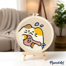 Load image into Gallery viewer, Punch Needle Kit - Cat Gardener