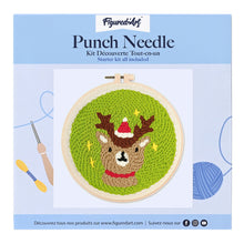 Load image into Gallery viewer, Punch Needle Kit - Santa Deer