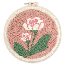 Load image into Gallery viewer, Punch Needle Kit - White Flowers 2