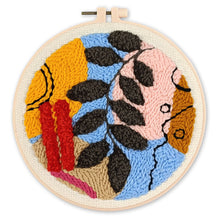 Load image into Gallery viewer, Punch Needle Kit - Botanical Abstract 4