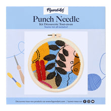 Load image into Gallery viewer, Punch Needle Kit - Botanical Abstract 4