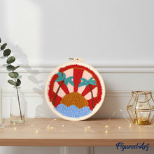 Load image into Gallery viewer, Punch Needle Kit - Tropical Sunset