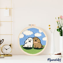 Load image into Gallery viewer, Punch Needle Kit - Dog Duo