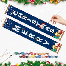 Load image into Gallery viewer, Paint by Numbers Front Door Hanging Banners - Santa Greetings
