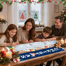Load image into Gallery viewer, Paint by Numbers Front Door Hanging Banners - Santa Greetings