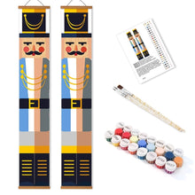 Load image into Gallery viewer, Paint by Numbers Front Door Hanging Banners - Royal Nutcracker
