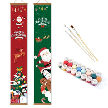 Load image into Gallery viewer, Paint by Numbers Front Door Hanging Banners - Christmas Spirit