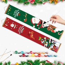 Load image into Gallery viewer, Paint by Numbers Front Door Hanging Banners - Christmas Spirit