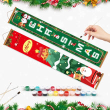Load image into Gallery viewer, Paint by Numbers Front Door Hanging Banners - Joyful Season