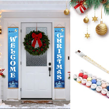 Load image into Gallery viewer, Paint by Numbers Front Door Hanging Banners - Frosty Welcome Figured'Art