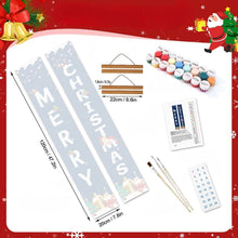 Load image into Gallery viewer, Paint by Numbers Front Door Hanging Banners - Frosty Welcome