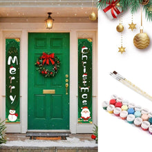 Load image into Gallery viewer, Paint by Numbers Front Door Hanging Banners - Holiday Cheer Figured'Art