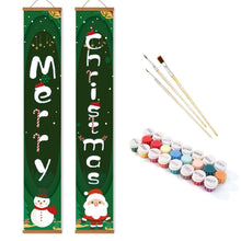 Load image into Gallery viewer, Paint by Numbers Front Door Hanging Banners - Holiday Cheer