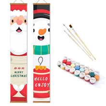Load image into Gallery viewer, Paint by Numbers Front Door Hanging Banners - Snowman Joy