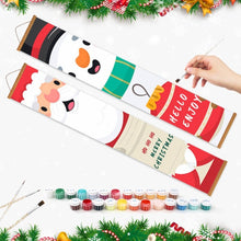 Load image into Gallery viewer, Paint by Numbers Front Door Hanging Banners - Snowman Joy