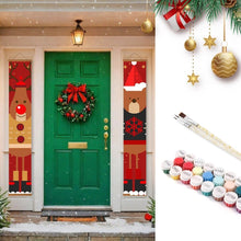 Load image into Gallery viewer, Paint by Numbers Front Door Hanging Banners - Rudolph's Friend Figured'Art