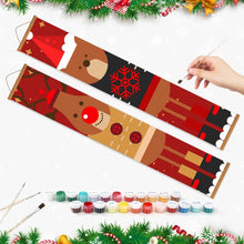 Load image into Gallery viewer, Paint by Numbers Front Door Hanging Banners - Rudolph's Friend