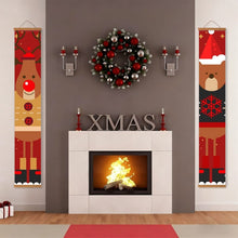 Load image into Gallery viewer, Paint by Numbers Front Door Hanging Banners - Rudolph's Friend