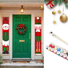 Load image into Gallery viewer, Paint by Numbers Front Door Hanging Banners - Elf Squad Figured'Art