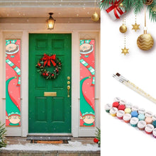 Load image into Gallery viewer, Paint by Numbers Front Door Hanging Banners - Little Christmas Gnomes Figured'Art