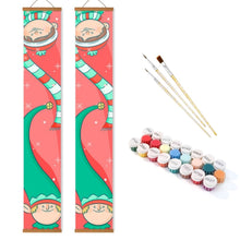Load image into Gallery viewer, Paint by Numbers Front Door Hanging Banners - Little Christmas Gnomes