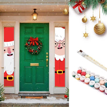 Load image into Gallery viewer, Paint by Numbers Front Door Hanging Banners - Winter Smiles Figured'Art